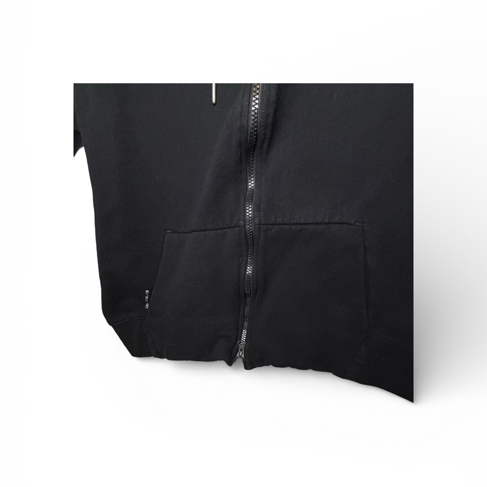 Layer 8 Black Full-Zip Hooded Jacket | Size XL - Picture 8 of 9